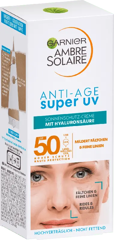 Garnier Ambre Solaire Anti-Age Super UV Sonnenschutz-Creme LSF 50