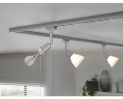 Spot Paulmann URail 1-flammig H 163 mm chrom matt 230V