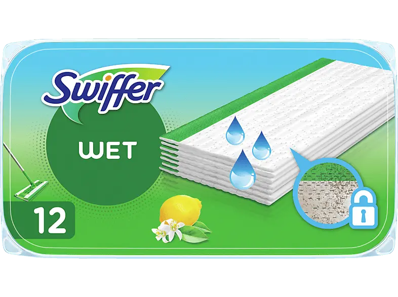 Swiffer Bodenwischer Feuchte Bodentücher Nachfüllpackung 12er Wischtücher