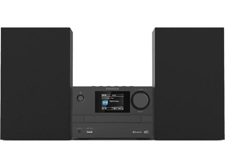 Kenwood M-525DAB Micro HiFi-System mit CD, USB, DAB+ und Bluetooth; Micro-HiFi-System