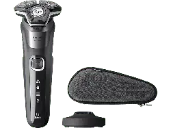 Philips S5887/35 Series 5000 Elektrischer Herrenrasierer (Akkubetrieb, Carbongrau, Wet & Dry)