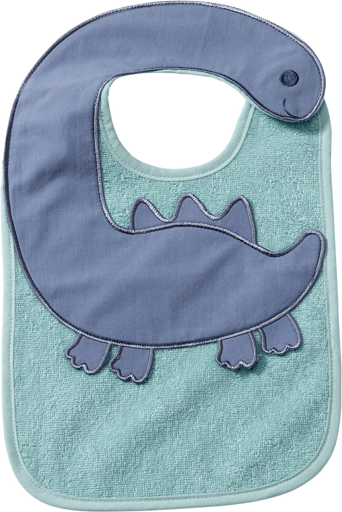 ALANA Lätzchen mit Dino-Motiv, blau