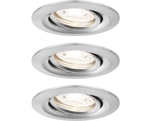 LED Einbauleuchte Nova mini Coin 4W 310 lm 2700K warmweiß IP 23 grau