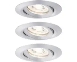 LED Einbauleuchte Nova mini Coin 4W 310 lm 2700K warmweiß IP 23 aluminium