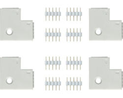 MaxLED Eckverbinder 90° 4/8 Stück weiß 24V