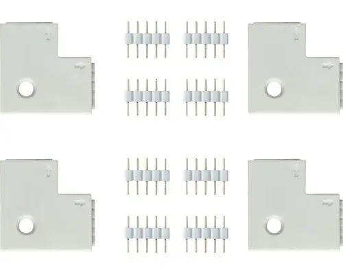MaxLED Eckverbinder 90° 4/8 Stück weiß 24V