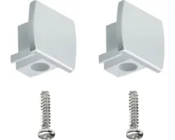 Universal Endckappe Paulmann URail 2 Stück chrom matt