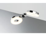 Hornbach LED Spiegelleuchte Becrux chrom mit Leuchtmittel 1-flammig 460 lm 3000 K warmweiß B 93 mm