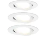 Hornbach LED Einbauleuchten-Set Nova Coin weiß matt 3-flammig 650 lm 2700 K warmweiß rund Ø 84 mm
