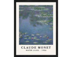 Gerahmtes Bild Monet Waterlilies 33x43 cm