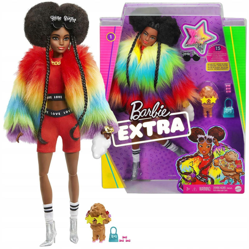 BARBIE EXTRA RAINBOW JAKET