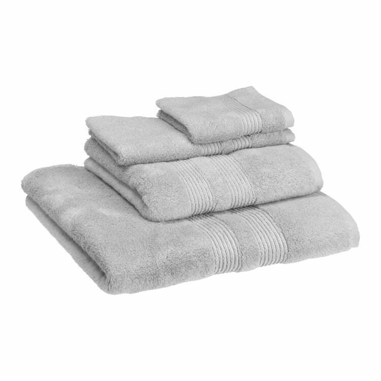Handtuch SAGRES, Baumwolle/Modal/, silber
