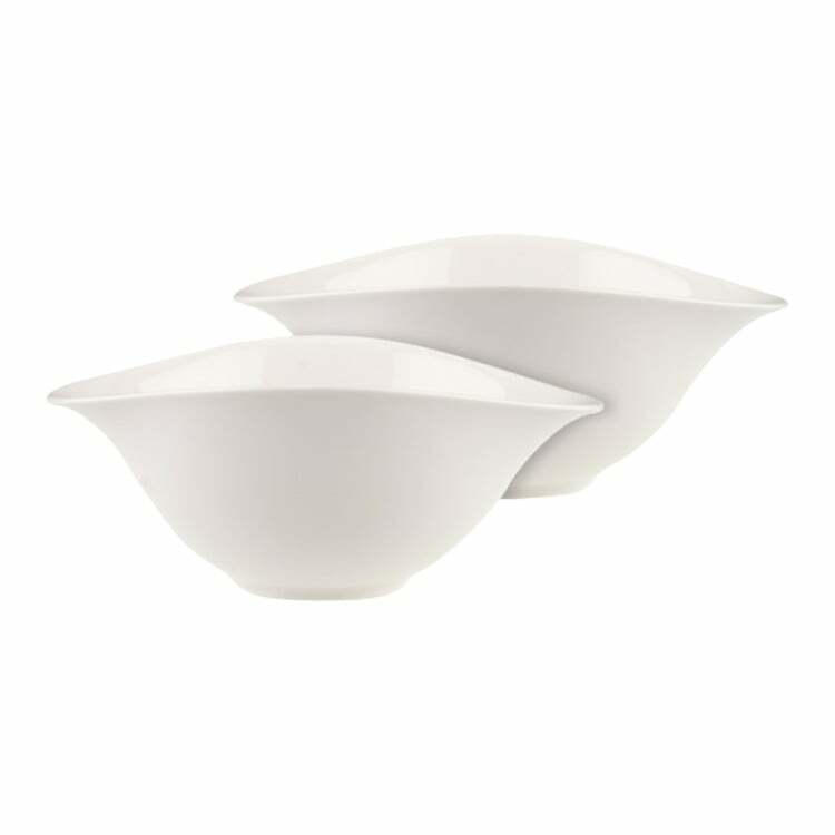 Set de coupes VAPIANO-5226, porcelaine, blanc