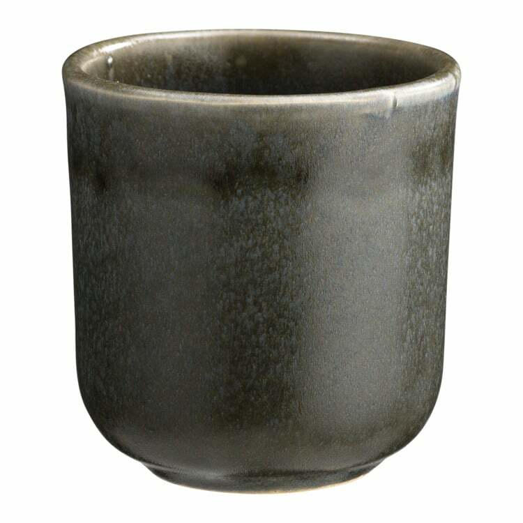 Becher NATURA, Keramik, dunkelgrau