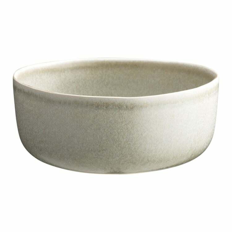 Salatschale NATURA, Keramik, hellgrau