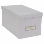 Pfister Boîte de rangement SILVIA, Paper Laminate, gris clair