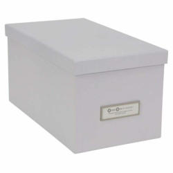 Boîte de rangement SILVIA, Paper Laminate, gris clair