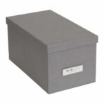 Pfister Boîte de rangement SILVIA, Paper Laminate, gris