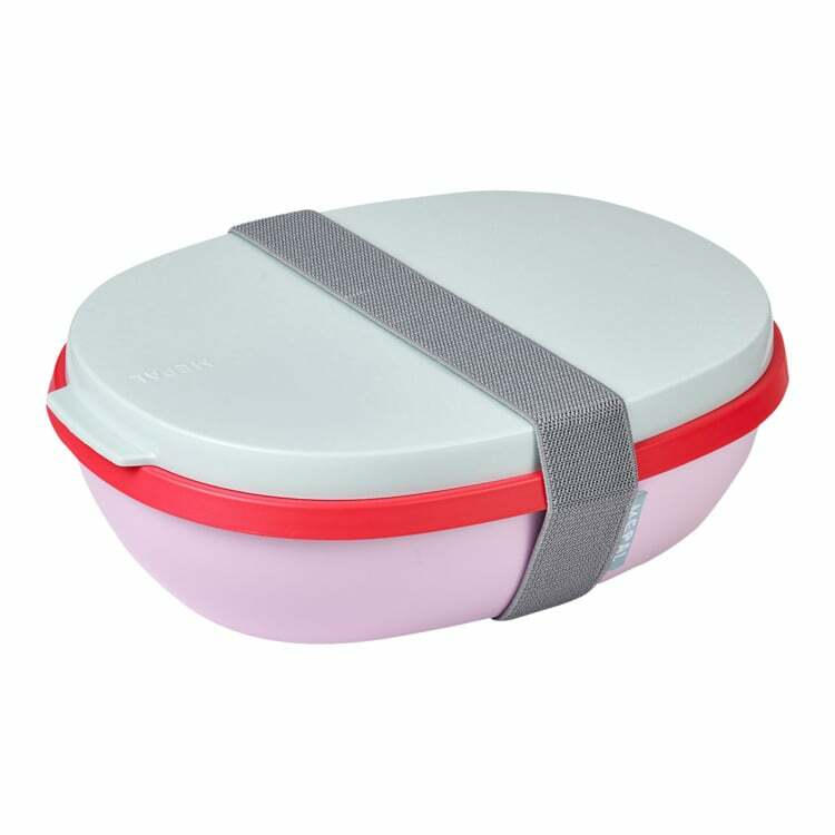 Lunch-Box ELLIPSE VIBE, matériau composite, rose/vert menthe