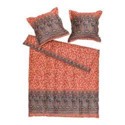 Taie d’oreiller COMO, coton, orange rouge, 50x70 cm