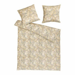 Fodera per cuscino ALANA, cotone, giallo senape/grigio, 50x70 cm