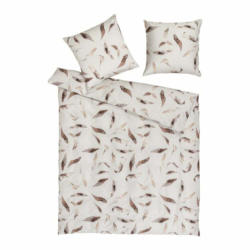 Fodera per cuscino LUNALA, cotone, sabbia, 50x70 cm