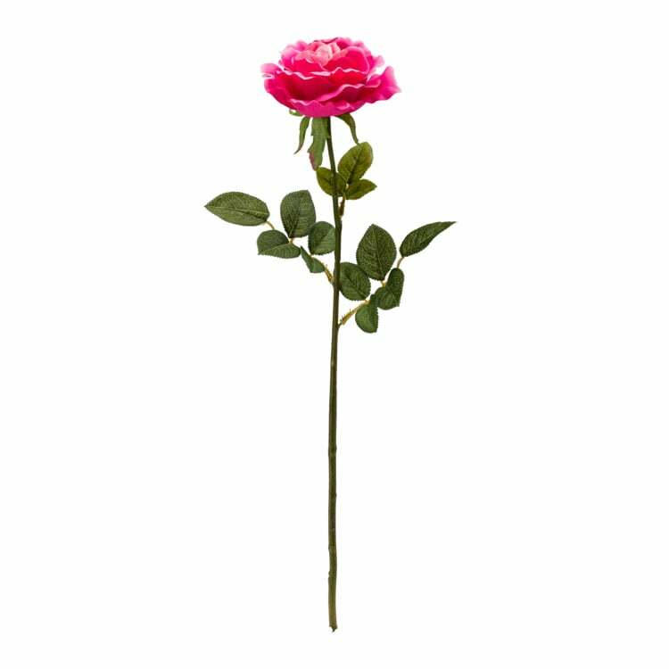 Kunstblume ROSA, Kunststoff, pink