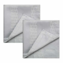Serviette JOOP CHAINS, Baumwolle/Polyester/, silber