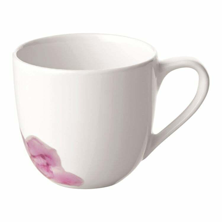 Tasse à expresso ROSE GARDEN, porcelaine, blanc