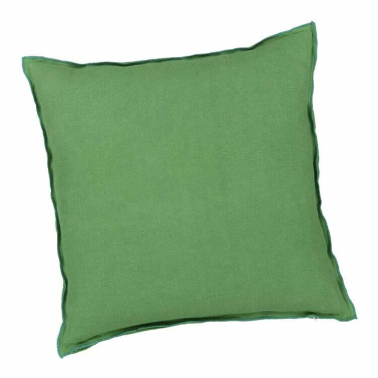 Cuscino decorativo DG-BRERA LINO, lino, verde/turchese