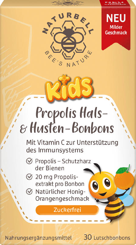 Naturbell Propolis Hals- und Husten-Bonbon Kids