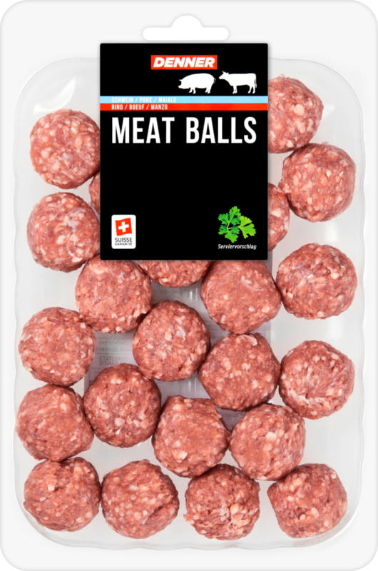 Denner Meat Balls, Schwein und Rind, 400 g
