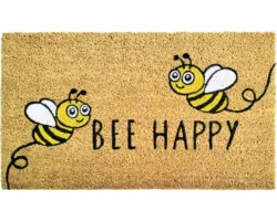 Kokosmatte Bee Happy 40x60 cm
