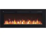 Hornbach Elektrisches Kaminfeuer Balderia Leif 40" schwarz 2000 Watt mit Fernbedienung