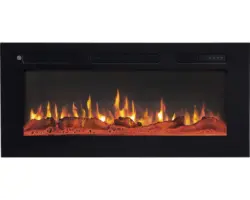 Elektrisches Kaminfeuer Balderia Leif 36" schwarz 2000 Watt mit Fernbedienung