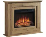 Hornbach Elektrisches Kaminfeuer Balderia Finn 100x82 cm Eiche dunkel 2000 Watt mit Fernbedienung