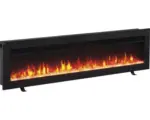 Hornbach Elektrisches Kaminfeuer Balderia Agnes 50" schwarz 2000 Watt mit Fernbedienung