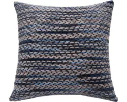 Dekokissen Strick blau/grau 45x45 cm
