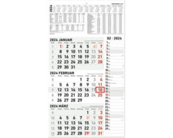 Kalender 3-Monats Kombi 2024 33x58,8 cm