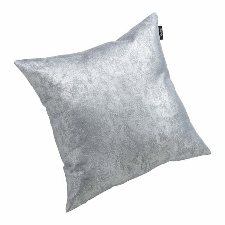 Cuscino decorativo Aron, poliestere, argento