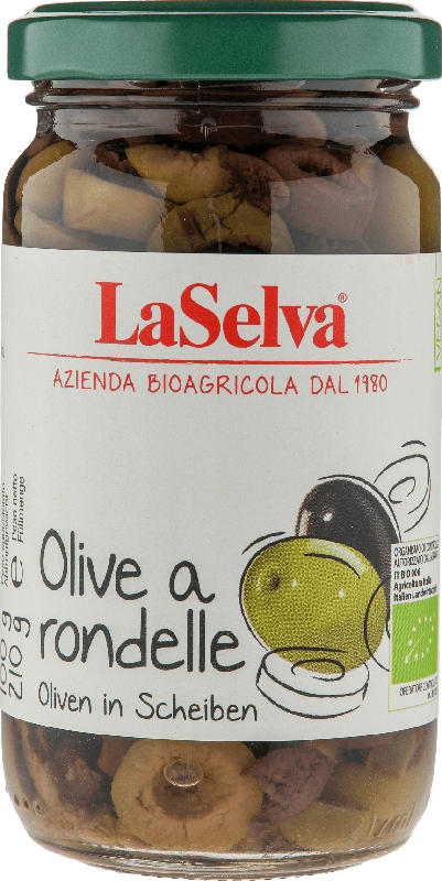 LaSelva Oliven in Scheiben, grün & schwarz
