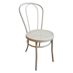 Stuhl Bistro weiß Kunststoff B/H/T: ca. 40x86x51 cm