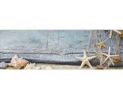 Badrückwand mySpotti Aqua Seashell 1400x450x2 mm 151419 grau