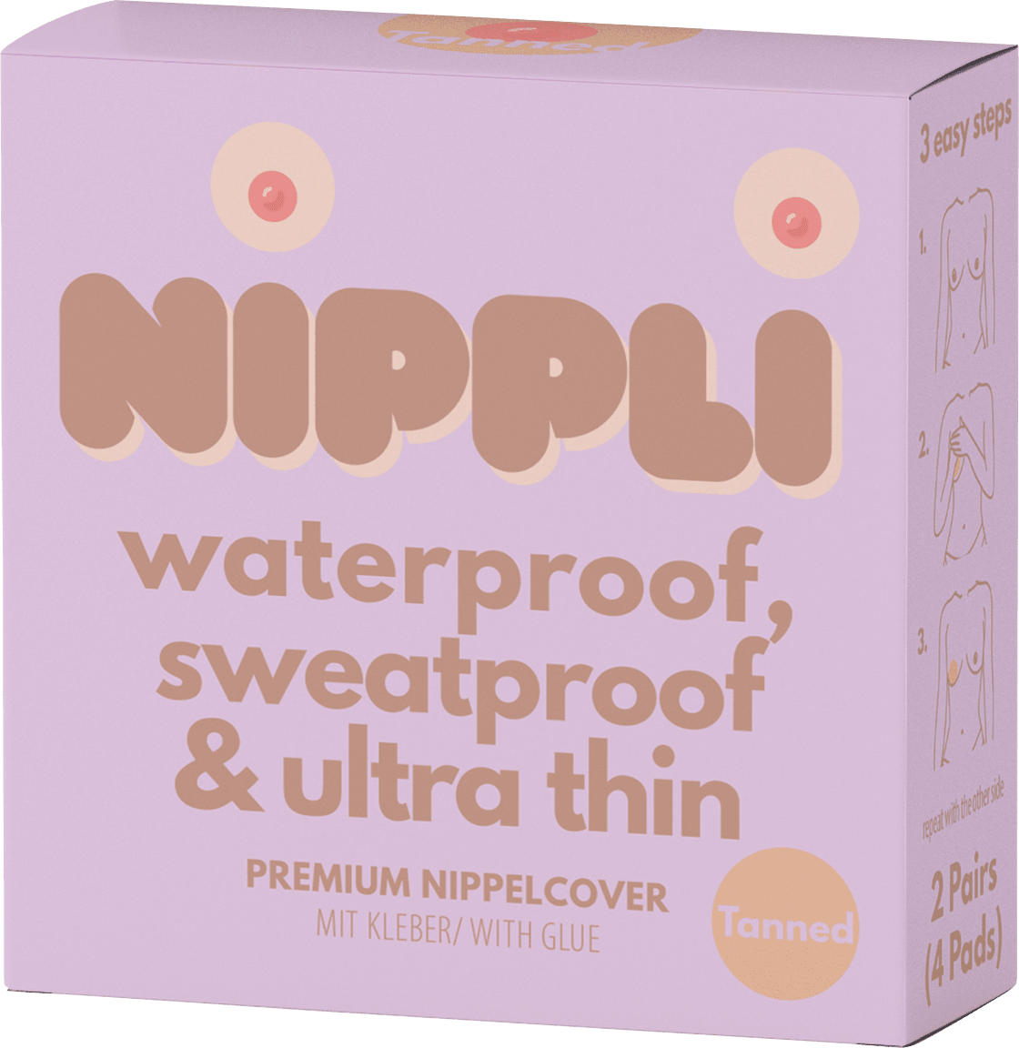 NIPPLI EUROPE GmbH Nippelcover Tanned Mit Kleber (2 Paar)