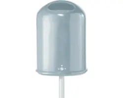 Abfallkorb mit Pfosten Stahl feuerverzinkt 45 l