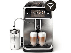 Saeco SM8785/00 Xelsis Kaffeevollautomat (Edelstahl, aus Keramik, 15 bar, externer Milchbehälter)