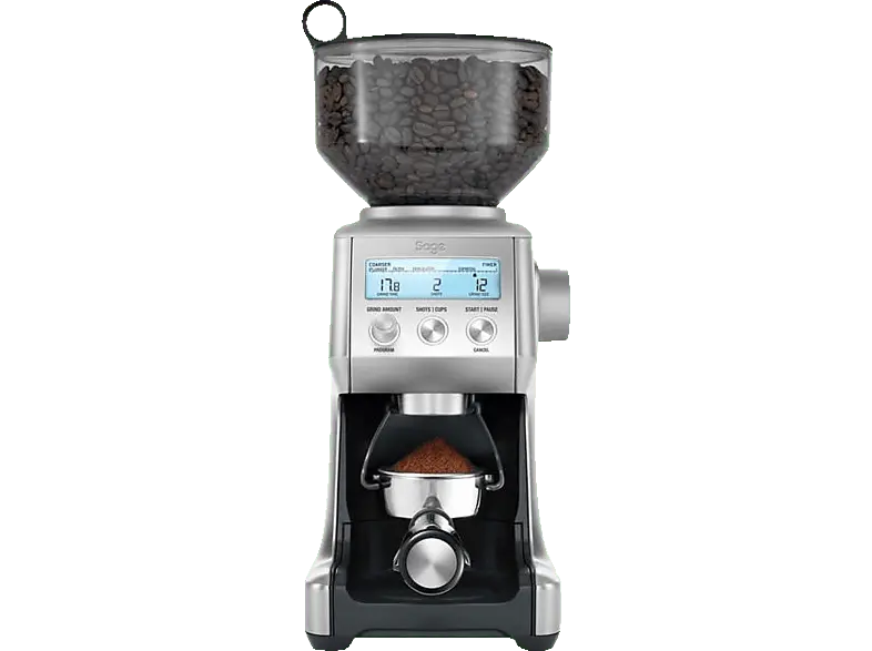 Sage SCG820BSS4EEU1 The Smart Grinder Pro Kaffeem&uuml;hle (Silber, 165 Watt, Konisches Mahlwerk)