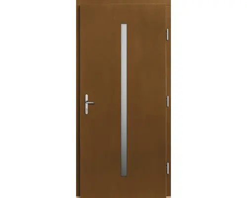 Haustür Lizbona Kiefer lackiert afromosia 1000x2000 mm DIN rechts