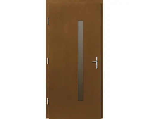 Haustür Silves Kiefer lackiert afromosia 1100x2100 mm DIN links