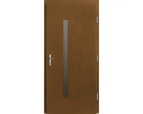 Haustür Silves Kiefer lackiert afromosia 1000x2000 mm DIN rechts